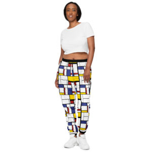 Track Pants - Mondrian Print
